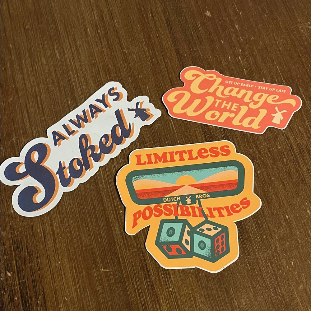 Dutch Bros Fun Stickers Set